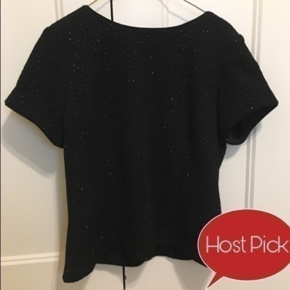Jessica Howard black sparkly dress top size 14P